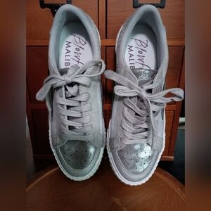Blowfish Women's Willa Silver Sneakers_10.5